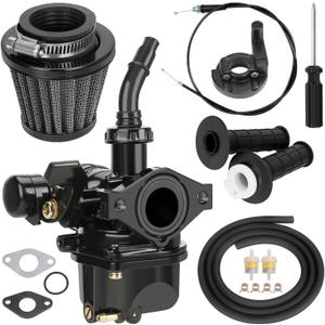 YOXUFA PZ19 Carburetor 19mm Atv Carburetor for TaoTao Coolster 110cc 125cc Dirt Bike ATV 50cc Baja Apollo Pit SSR Thumpstar Chinese 4 Wheel Quad 4 stroke parts 7/8 Throttle Assembly