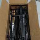 Hanging Towel Racks for Bathroom No Drill - 6-Tier Over The Door Bath Towel Storage Organizer for Small Bathrooms - Tiered Back of Door Towel Holder Hanger for Rolled Towels RV Camper Black