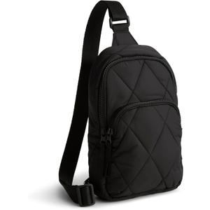 Vera Bradley Women's Featherweight Lorman Sling Backpack, Moonless Night, One Size