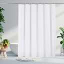 Eforcurtain 72x 75 Inch Heavy Duty Shower Curtain Washable for Hotel, Waterproof Bathroom Curtain Fabric, Pure White (72"W x 75"L (Pack of 1))