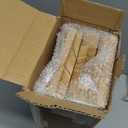 WOPITUES Wood Floating Shelves Set of 6, Shelves for Wall Decor, Farmhouse Shelf for Bedroom, Bathroom Storage Shelves, Book Shelves for Living Room - Rustic Brown (16.5 Inch)