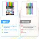 Guangna Highlighters, 6pcs, Chisel Tip, Pastel Colors, Aesthetic Quick Dry for Bible Jounaling Planner Books Notes Teacher Office Supplies (Morandi Colors)