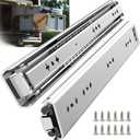 1 Pair 260 Lbs Heavy Duty Drawer Slides 12 14 16 18 20 22 24 26 28 30 32 36 40 inch Full Extension Ball Bearing Side Mount Cabinet Industrial Rail Tool Box Runner(40 inch, with M5 Screws)