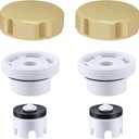 2 Pack Vacuum Breaker Repair Kit Replacement for VACVBKX1B, Outdoor Faucet Repair Kit, ASSE 1019-A Vacuum Breaker for Traditional Anti Siphon Frost Free Sillcock Valves Anti Siphon Valve Repair Kit