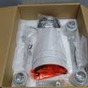 Bathroom Light Fixtures, Brushed Nickel Vanity Lights with Flared White Fabric Shade, 3 Light Wall Sconce, Modern Sconces Wall Lighting for Hallway Bedroom, VL837-BN-3