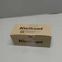 Kwikset Cove Entry Door Knob with Lock and Key, Secure Keyed Handle Exterior Doorknob, Front Entrance and Bedroom, Matte Black, Pick Resistant SmartKey Rekey Security (1 Pack)