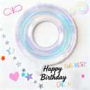 6 Pcs Iridescent Ring Foil Balloons, 22 Inch Pink Purple Blue Circle Balloons for Valentine's Day, Birthday, Wedding, Baby Shower, Anniversary & Engagement Party Decorations