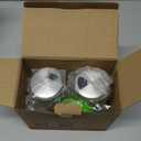 HOME EC Original Salt and Pepper Shakers Set with Adjustable Pour Holes - Glass and Stainless Steel Salt Shaker and Pepper Shaker - Farmhouse Spice dispenser for salts, ground peppercorn and spices (2pk, Silver)