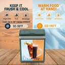 SubSun 27 Quart Electric Cooler and Warmer Portable Thermoelectric Fridge, Green 