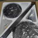 Ceiling Fans with Lights, 52 inch Low Profile Ceiling Fan with Light and Remote Control, Flush Mount, Reversible Motor, Dimmable, Noiseless, Black Ceiling Fan for Bedroom, Indoor/Outdoor Use