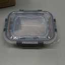 [10-Pack] Glass Meal Prep Containers with Lids, MCIRCO Food Storage Containers with Snap Locking Lids, Airtight Lunch Containers, Microwave, Oven, Freezer, and Dishwasher (Gray)