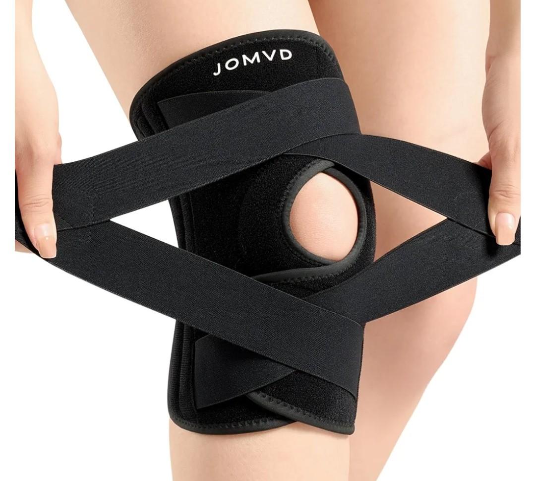 Knee Brace for Knee Pain, Meniscus Tear, Adjustable Knee Support with Side Spring Stabilizers for ACL, MCL, Arthritis, Patella Stability, Knee Pain Relief, Injury Recovery, Women and Men, Medium