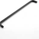 18" Shower Door Towel Bar, Glass Mount Towel Bar for 1/4", 5/16", 3/8", 1/2" (6-12mm) Glass Shower Doors,Single-Sided, Black