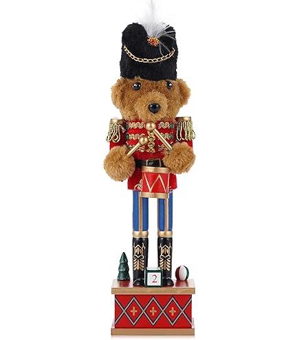 Christmas Decorations Nutcracker Ornament,6.3 Inch Wooden Traditional Nutcracker,Festive Collectible Christmas Nutcracker,Painted Nutcracker Figures Party Tabletop Thanksgiving Decor(Mouse King)
