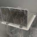 6 Inch Hooded Wall Vent with Screen and Damper,6 Inch Exhaust Vent Cover Cap for Outdoor Kitchen Range Hood Dryer Ventilation,Outside Wall Mount Extractor for House Air Exhaust,Galvanized Steel,White