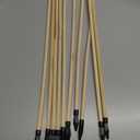 Basbon 10 Pcs Wooden Arrows Soft Rubber Tips, 17 Inch Handmade Wooden Toy Arrow for Kids and Beginners, Archery Bows Outdoor Play Cosplay Costume Decoration