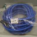 5/8" Hot/Cold Water Hose 50ft, -50 To 190 Heavy Duty,Flexible,Burst 600 Psi 3/4" Brass Fittings with Swivel Grip Handle for Outdoor,Yard, Farm, Blue