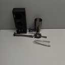 Barillio Black Bartender Kit - Stainless-Steel Cocktail Shaker Set w/Black Bamboo Stand - Mixology Bar Tools w/Drink Shaker, Mixer and Muddler for Cocktails - Home Bar Accessories - 23-Pc Bar Set