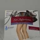 Hanes Silk Reflections Pantyhose Silky Sheer- Control Top- Reinforced Toe (Barely Black, Size AB)