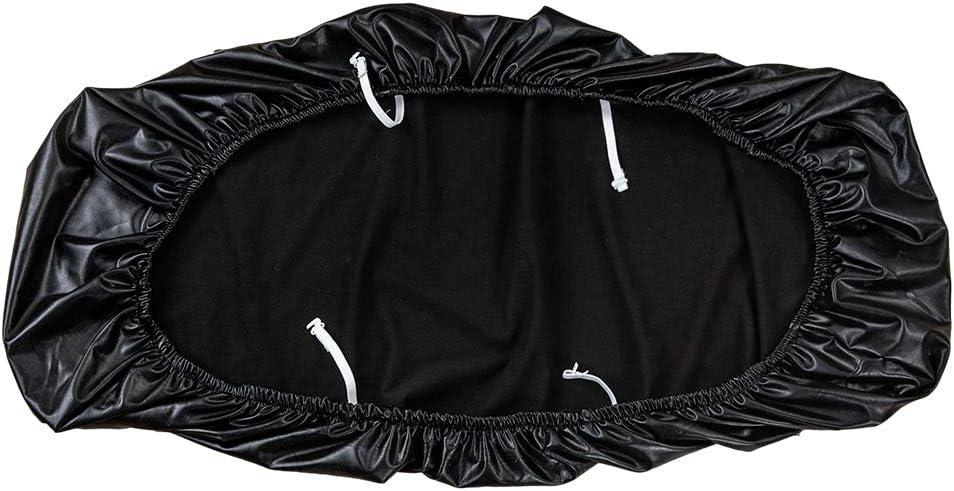 Stylish Kitchen Dining Room Furniture Protector Elastic Bench Cover Home Decor Chair Bedroom Soft Str Slipcover PU Leather (Black)