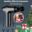 AYURA Massage Gun Deep Tissue, Muscle Massager Gun for Pain Relief, Percussion Massage Gun with 30 Speeds & 6 Heads, Portable Handheld Back Massage Gun for Athlets Men Women (Grey)