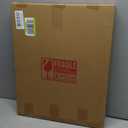 Black Arched Wall Mirror Aluminum Alloy Frame Bathroom Mirror Brushed Metal Vanity Wall Mounted Mirror for LivingRoom Bedroom Entryway Room Home Decor 16"x12"