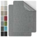 J.CARP 2Pcs Self-Adhesive Coarse Linen Patches, Linen Repair Patches, Large Linen Repair Patches for Repairing Sofas, Chairs, Clothes Made of Linen (8 * 11 inches-2PCS Light Gray)