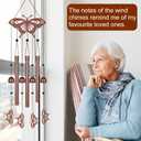Metals Butterfly Wind Chimes for Outside to Create a Zen Atmosphere Suitable for Outdoor Garden Patio Home Decor,Melodious Melodic Tones Wind Chimes Suitable as A Birthday Gift for Women Mom