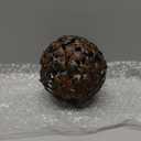 Everydecor Metal Decorative Sphere for Home Decor - Decorative Balls for Shelves, Centerpiece Bowls, Bookshelf - Decoration Orbs Accents for Living Room, Bedroom - Antique Brown Shelf Spheres (4 Inch)