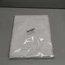 MRJ Round Tablecloth 90 Inch Washable Resistant Wrinkle Polyester Table Cloth White Fabric Table Cover for Buffets Parties Picnics