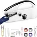 Handheld Sewing Machine, Easy to Use Portable Electric Mini Sewing Machines for Beginners with Two Speeds, with Complete Accessories Kit, Suitable for Home, Travel and DIY(Black)