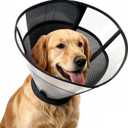 Dog Cone to Stop Licking, Soft Dog Cone Collar Alternative After Surgery
Adjustable Transparent Recovery Collar, For Large Medium Dogs, Breathable Elizabethan E-Collar, Black, L