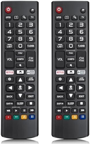 【Pack of 2】 for LG Smart TV Remote Control Replacement，Universal for All LG Smart TVs