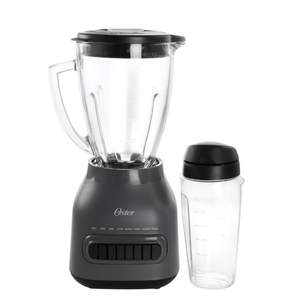 Oster Easy-to-Clean Blender with Dishwasher-Safe Glass Jar with a 20 oz. Blend-n-Go Cup: 700W, 8 Speeds, Smoothie Blender
