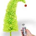 Whimsical Christmas Tree,6FT Artificial Tree with 750 Branch Tips,Christmas Decoration 200 LED Lights with Timer and 8 Functions,Red Ball,Xmas Holiday Deco for Indoor Home Living Room Office (5ft 10in)