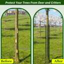 48" Metal Tree Trunk Protector, 8 Pack Mesh Tree Guards Tree Protectors with Zip Ties, Stakes, ExpandableTree Trunk Protector Guard, Tree Protectors from Deer, Mower, Animals(48",8 Pack)