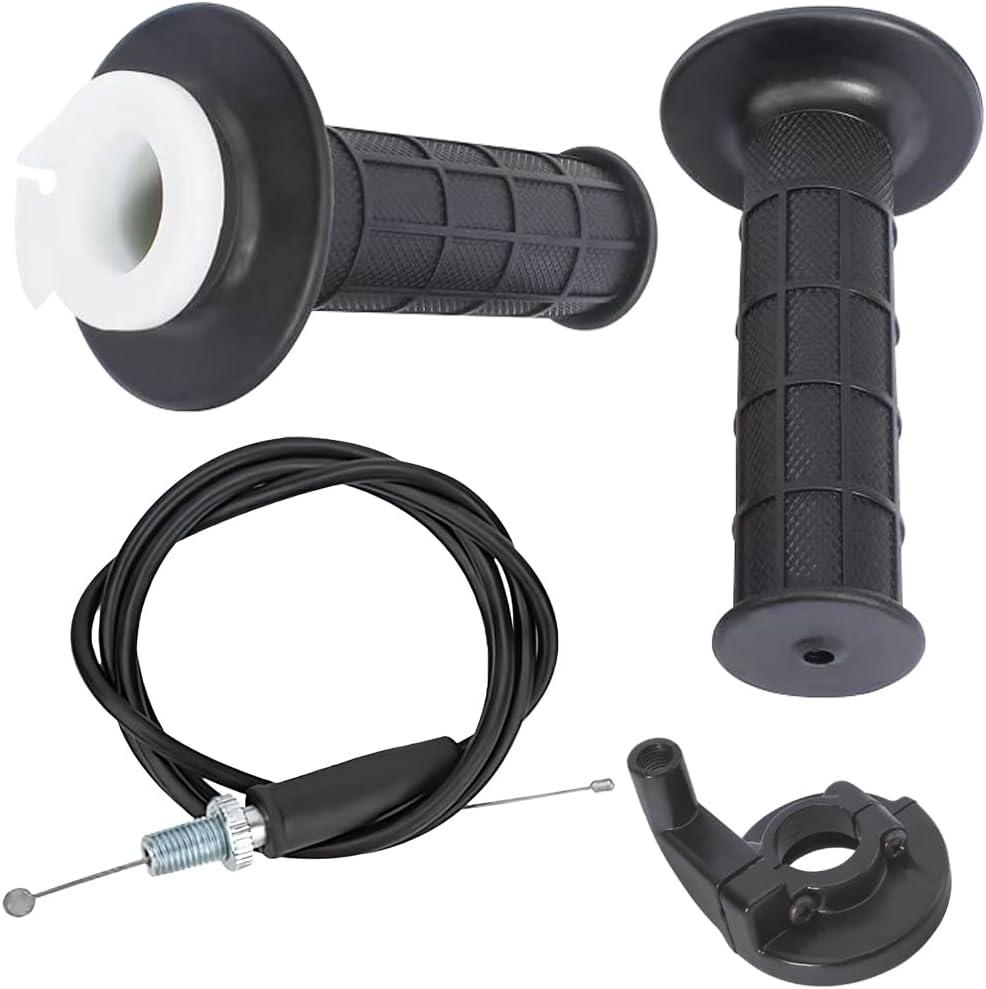 Mini Bike Throttle Assembly Throttle Cable for Honda XR50R XR70R CRF50 CRF70 XR75 XR80R Z50R XR100R Pit Bike Dirt Bike 22mm Twist Throttle Accelerator