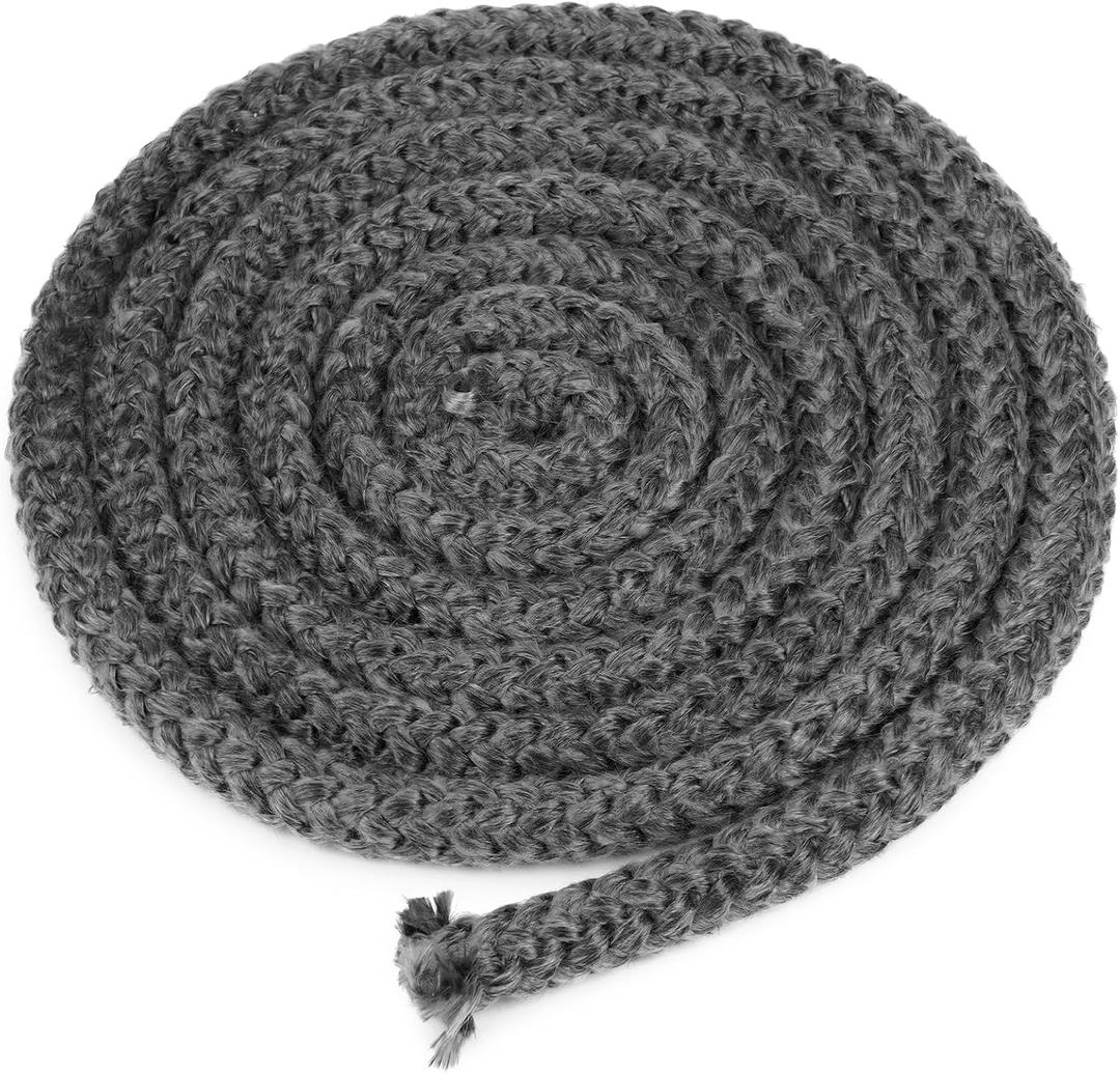 Stanbroil Wood Stove Gasket, 1/2" x 84" Graphite Impregnated Fiberglass Rope Seal, Gasket Rope Replacement Kits for Wood Stove Door