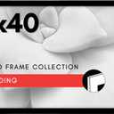 Americanflat 20x40 Picture Frame with Polished Plexiglass - Black Picture Frame - Wide Photo Frames Made of Engineered Wood for Vertical or Horizontal Wall Display - Epic Collection - Black