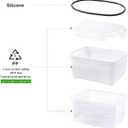 5 PCS Large Fruit Containers for Fridge - Leakproof Food Storage Containers with Removable Colander - Dishwasher & microwave safe Produce Containers Keep Fruits, Vegetables, Berry, Meat Fresh longer
