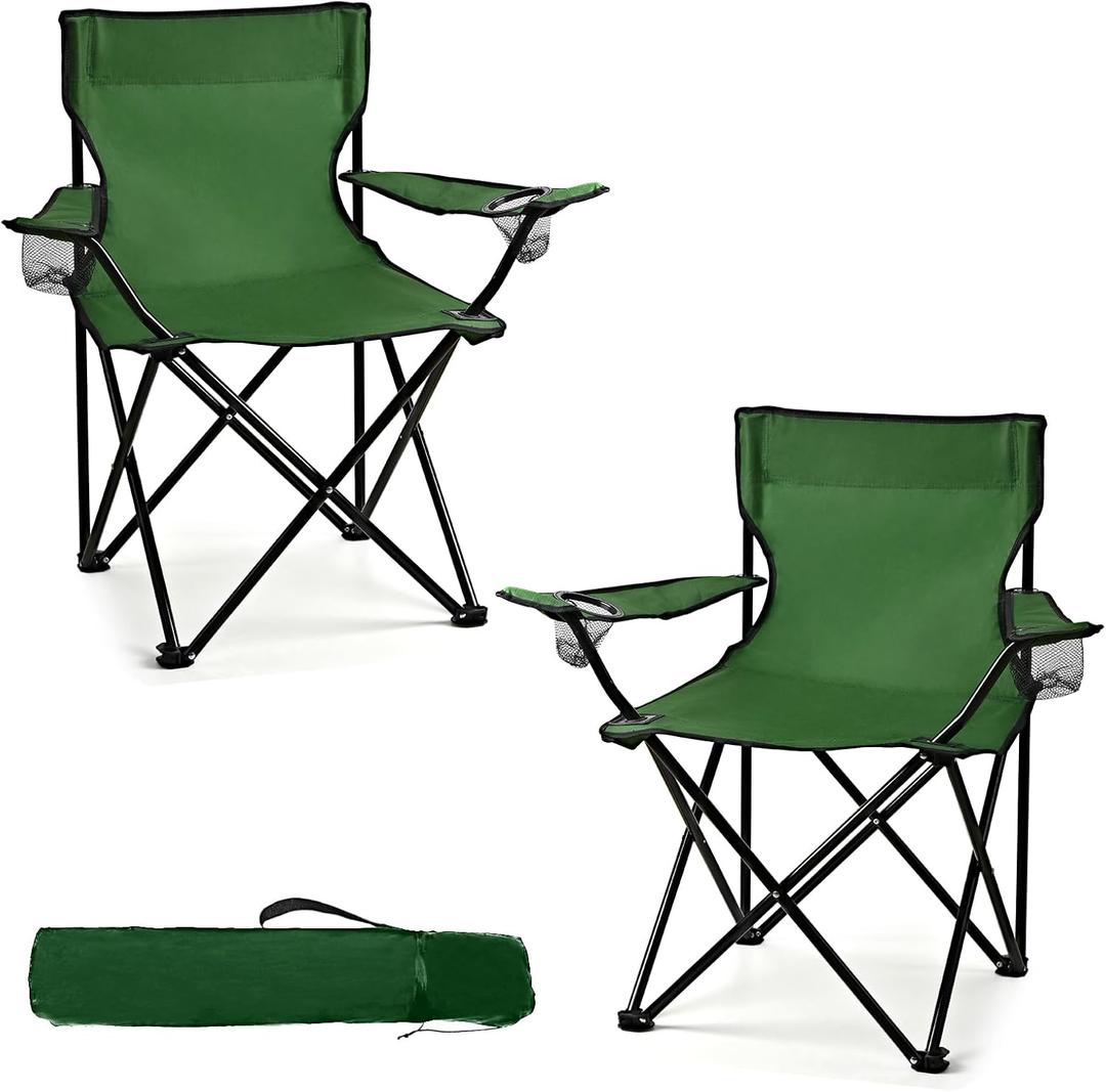 2 Pack Lightweight Camping Chairs for Adults & Teens, 250LBS Capacity Foldable Portable Chairs with Carry Bag, Compact Design for Camping, Beach, Picnics, and Outdoor Events (Medium) 2 Pack Lightweight Camping Chairs for Adults & Teens, 250LBS Capacity Foldable Portable Chairs with Carry Bag, Compact Design for Camping, Beach, Picnics, and Outdoor Events (Medium)