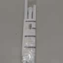 White Tension Curtain Rod for Windows 28 to 48 inch, Adjustable Expandable Pressure Spring Curtain Rod No Drilling, 7/8" Curtain Rod for Bedroom Doorway Closet Door