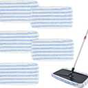5 Pack Mop Heads Replacements for Ocedar Hardwood Floor 'N More Microfiber Mops,Terry Cloth Mops Refills 15 x 8 Flat Dust Mop Pads for O Cedar mop, Washable & Reusable Mopping Pads