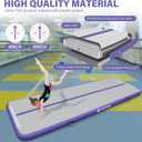 AKSPORT Gymnastics Air Mat Tumble Track Tumbling Mat Inflatable Floor Mats with Air Pump for Home Use/Tumble/Gym/Training/Cheerleading/Parkour/Beach/Park/Water