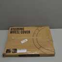 Road Comforts Leopard Steering Wheel Cover - Made with PVC Leather Cheetah Print - Anti-Slip, Universal Fit 14 1/2 inches to 15 inches - Black