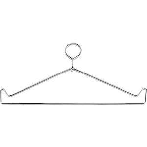 Radiation Lead Apron Hangers, Chrome, Heavy Duty Silver Metal Hanger ATTENUTECH Metal Hanger (Closed)