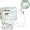 Momcozy BreezyClear Pro Nasal Aspirator for Baby, Hospital-Grade 75 kPa Nose Sucker with 9 Adjustable Suction Levels, Electric Nose Cleaner for Toddler, Light & Music Soothing
