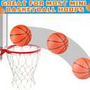 Hymaz 12 Pack 4 Inch Mini Basketball Ball, Small Basketballs Set with Pump for Toddlers Kids Basketball Gifts, Inflatable Ball for Basketballs Hoop Beach Pool Sports Arcade Games Party Favor