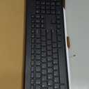 Dell Keyboard and Mouse - KM3322W - US English - USB Plunger Wireless RF 2.40 GHz Keyboard - Black - USB Wireless RF Mouse - Optical - 1000 dpi - Scroll Wheel - Black - Multimedia, Mute, Volume Up, Vo