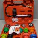 14PCS Pressure Leak Tester Tool Kit, Radiator Pump Pressure Tester for Automotive Cooling System, Water Tank Leakage Detection Tool Set